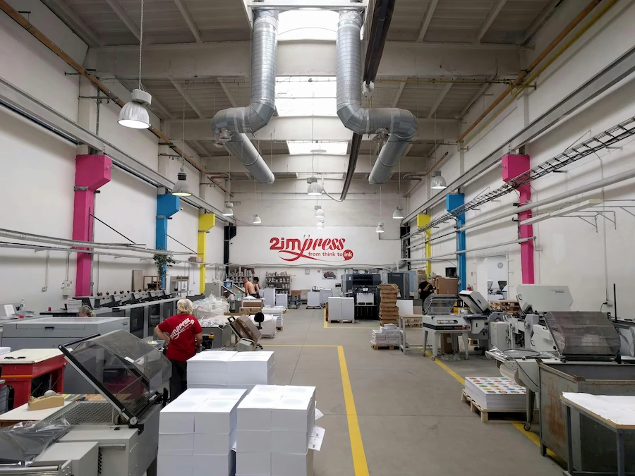 Business evaluating printing company options for professional print services