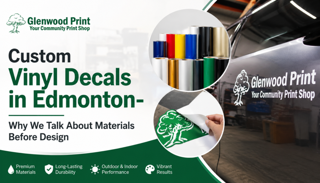 Custom vinyl decals in Edmonton